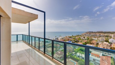 Mezonetový penthouse s panoramatickým výhledem na moře v La Veleta, Torrevieja