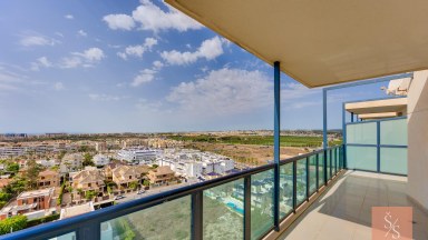 Mezonetový penthouse s panoramatickým výhledem na moře v La Veleta, Torrevieja