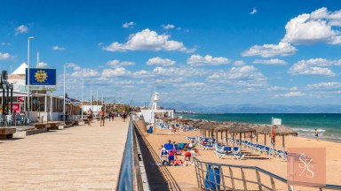 Bungalov v horním patře se zasklenou terasou v Aguas Nuevas