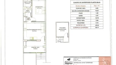 Jednopodlažní bungalov s otevřeným výhledem v Ciudad Quesada