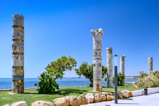 Columns on a Seashore