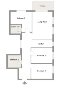 Apartmán Santa Pola, Plán