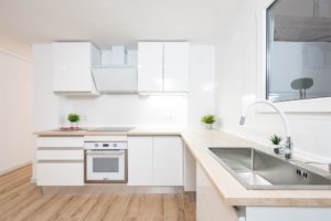 Apartmán v centru, kuchyň