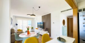 Apartmán Guardamar, obývací pokoj