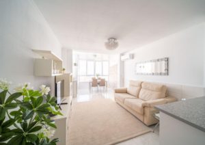 Podkrovní apartmán Torrevieja, obývací pokoj