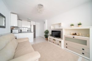 Podkrovní apartmán Torrevieja, obývací pokoj