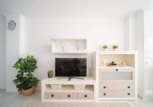 Podkrovní apartmán Torrevieja, obývací pokoj