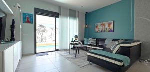 Vila Lomas de Cabo Roig, obývací pokoj