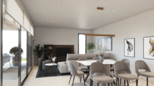 Novostavby vil Torrevieja obývací pokoj